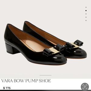 Ferragamo Vara Pump black on black